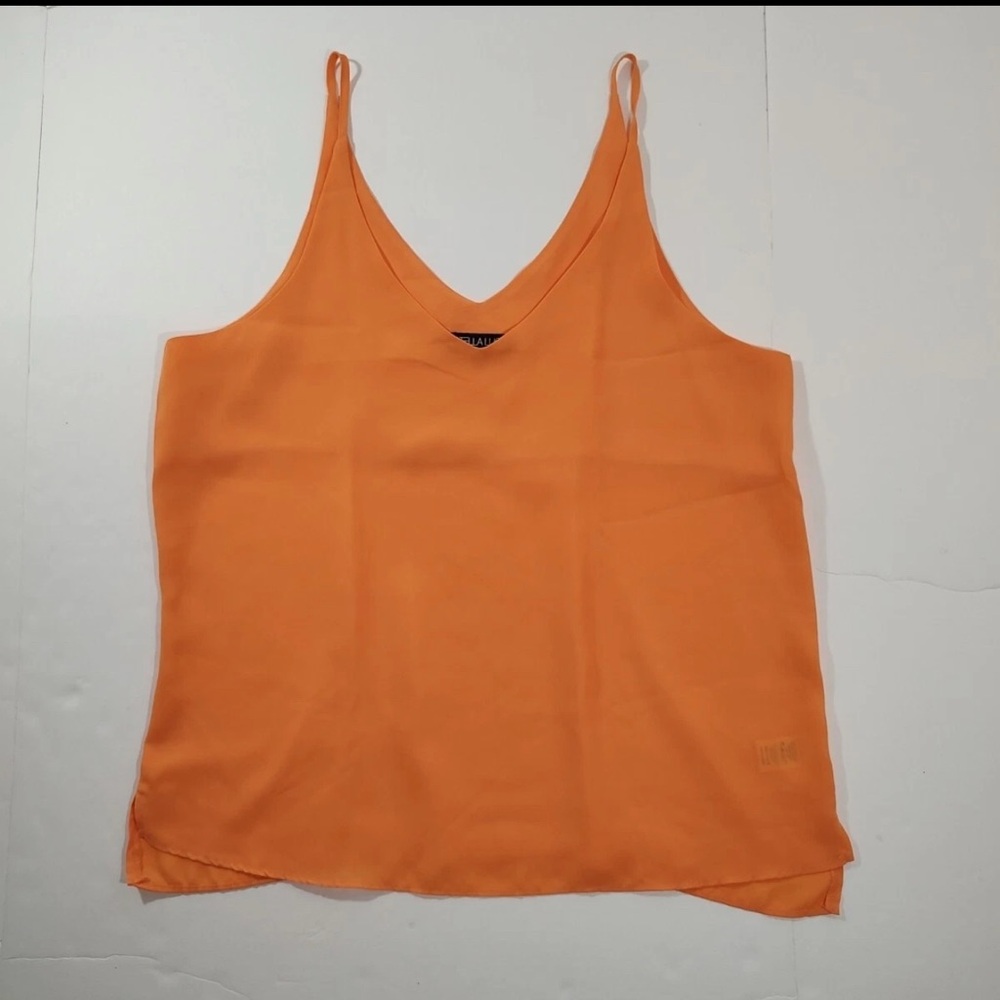 Stella Luce Orange Fitted Sleeveless Camisole